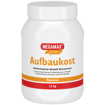 MEGAMAX Aufbaukost Banane Pulver