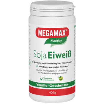MEGAMAX Soja Eiweiß Vanille Pulver