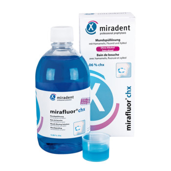 MIRADENT Mundspüllösung mirafluor chx 0,06%