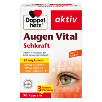 DOPPELHERZ Augen Vital Sehkraft Kapseln
