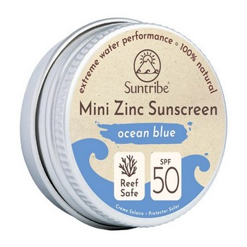 Suntribe Organic Mineral Mini Zinc Sunscreen SPF 50 Ocean Blue