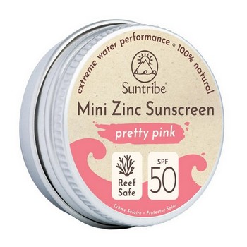 Suntribe Organic Mineral Mini Zinc Sunscreen SPF 50 Pretty Pink