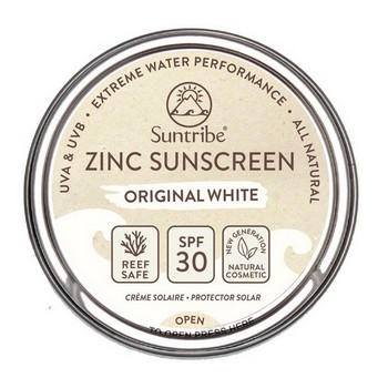 Suntribe Organic Mineral Zinc Sunscreen SPF 50 Original White